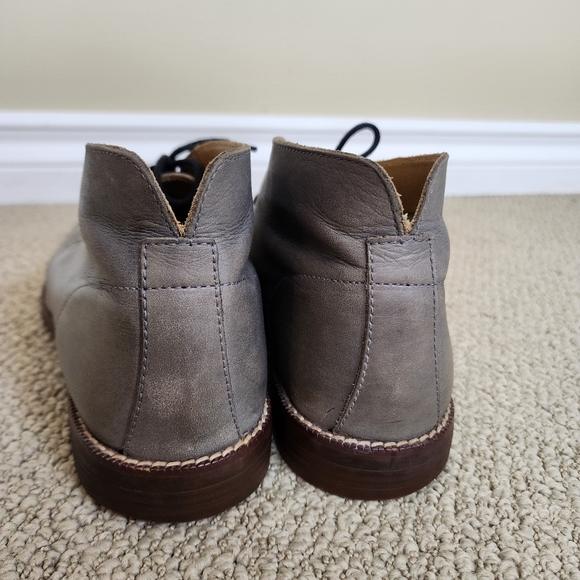 Cole Haan Grey Low Cut Leather Dress Shoes  Size 8.5 M Chukka - Picture 4 of 11